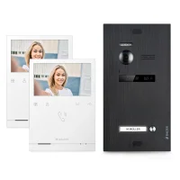 Video T&uuml;rsprechanlage f&uuml;r 1 Familienhaus, 2x Monitore, Balter EVO Schwarz