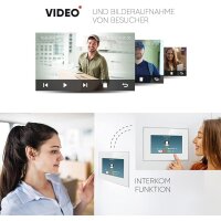 HD Video T&uuml;rsprechanlage mit Smartphone App f&uuml;r 1 Familienhaus, 1x Monitor, Balter EVO HD WLAN Black