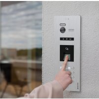 HD Video T&uuml;rsprechanlage mit Fingerprint und RFID f&uuml;r 1 Familienhaus, 2x Monitore, Balter EVO HD Fingerprint