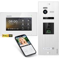 HD Video T&uuml;rsprechanlage mit Fingerprint RFID und Smartphone App f&uuml;r 1 Familienhaus, 1x Monitor, Balter EVO HD Fingerprint