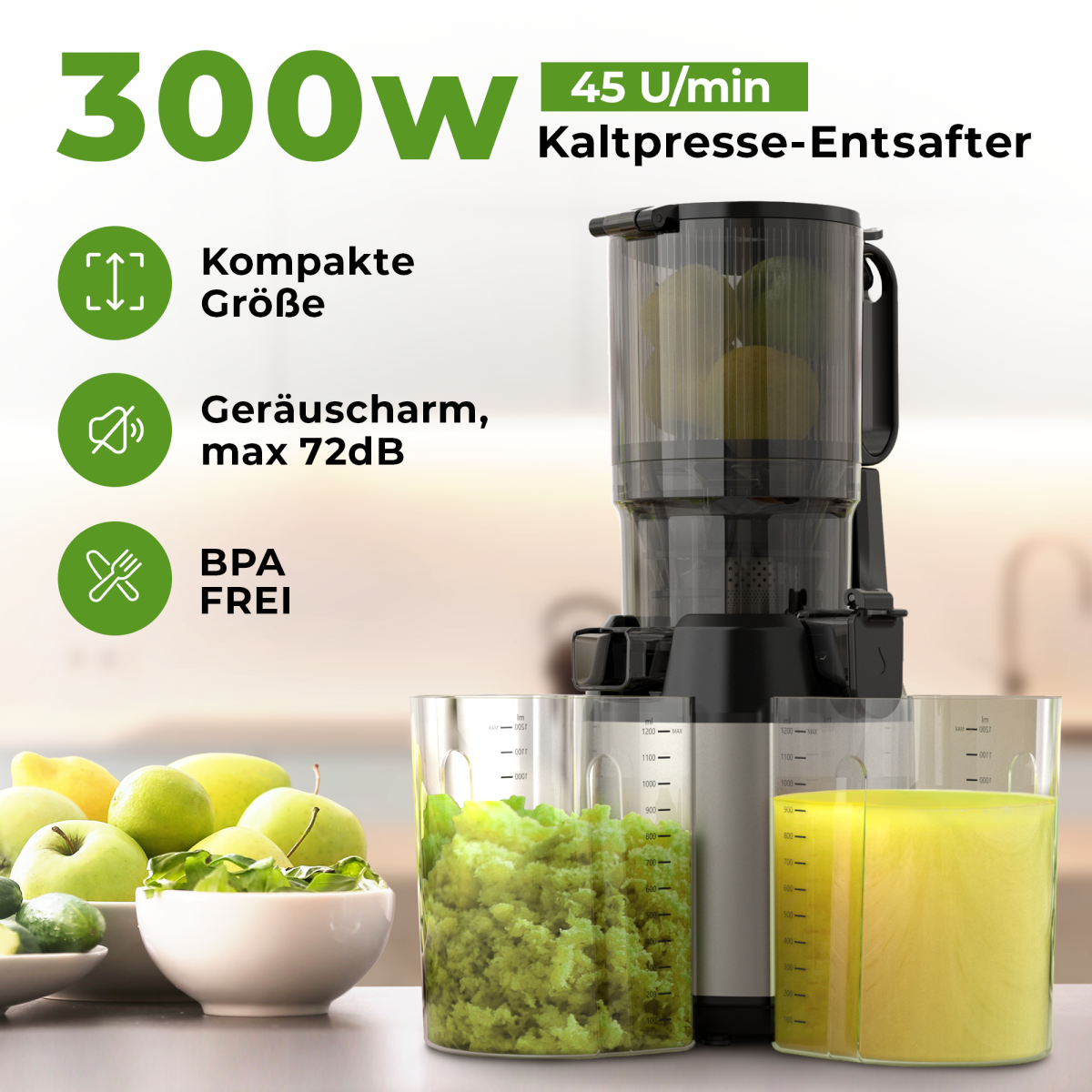 Balter Entsafter ES-01P Slow Juicer