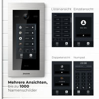 HD Video T&uuml;rsprechanlage mit Touchscreen und RFID f&uuml;r 1 Familienhaus, 2x Monitore, Balter EVO HD Touch