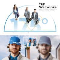 HD Video T&uuml;rsprechanlage mit Touchscreen und RFID f&uuml;r 1 Familienhaus, 4x Monitore, Balter EVO HD Touch